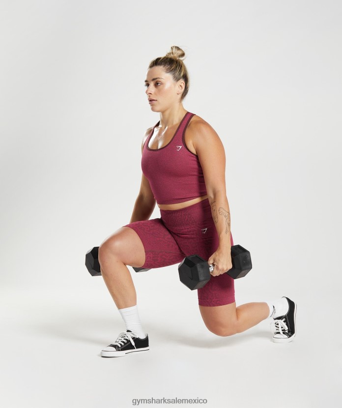 Gymshark Adaptar pantalones cortos de ciclismo sin costuras con animales. arrecife | marrón cereza mujer 04BZTL83 - Gymshark Mexico