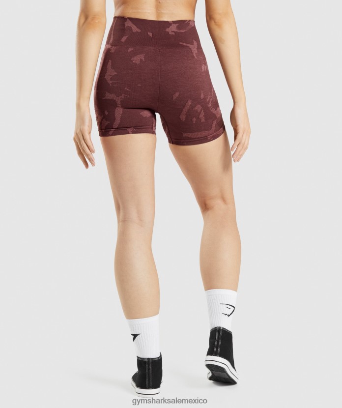 Gymshark adapt pantalones cortos de camuflaje sin costuras sabana | marrón cereza mujer 04BZTL91 - Gymshark Hombre