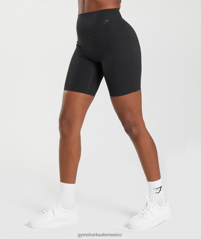 Gymshark elevar pantalones cortos de ciclismo negro mujer 04BZTL39 - Gymshark Hombre