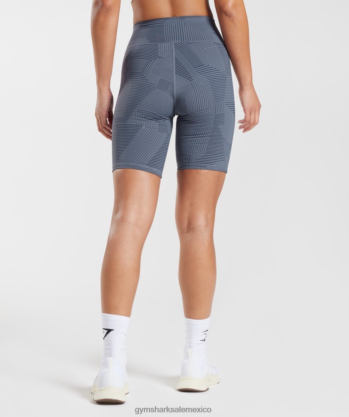 Gymshark elevar pantalones cortos de ciclismo noche azul mujer 04BZTL53 - Gymshark Mexico