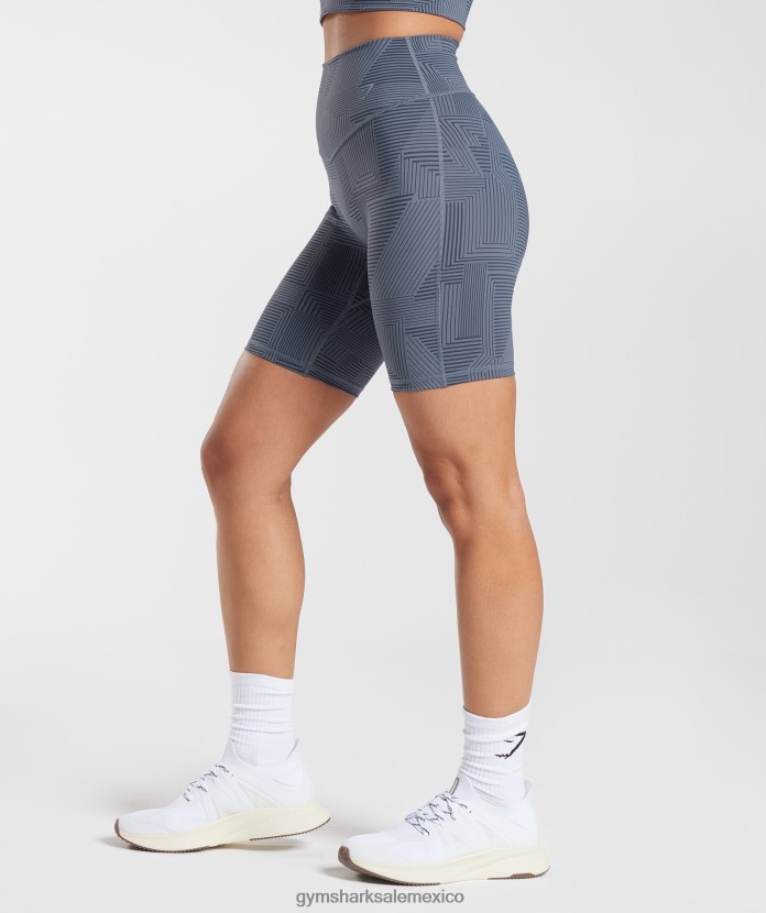 Gymshark elevar pantalones cortos de ciclismo noche azul mujer 04BZTL53 - Gymshark Mexico