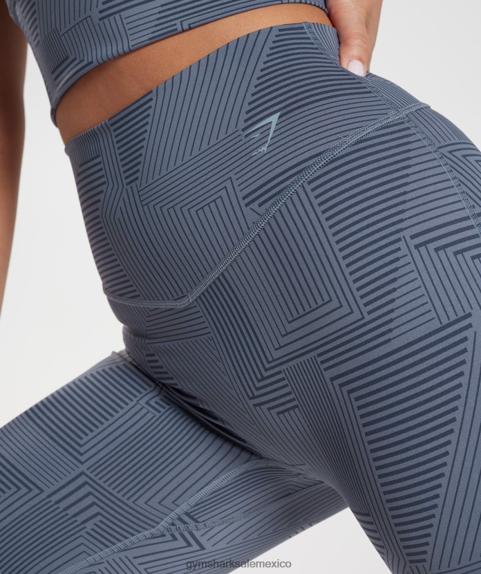 Gymshark elevar pantalones cortos de ciclismo noche azul mujer 04BZTL53 - Gymshark Mexico