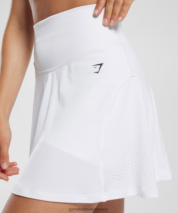 Gymshark falda pantalón sin costuras blanco mujer 04BZTL61 - Gymshark Hombre