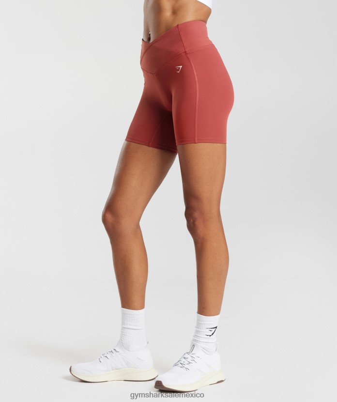 Gymshark pantalones cortos cruzados rojo granada mujer 04BZTL45 - Gymshark Hombre