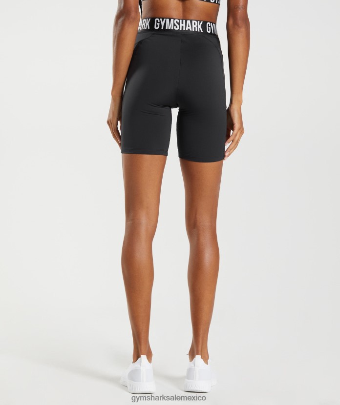 Gymshark pantalones cortos de ciclismo con marca de entrenamiento negro mujer 04BZTL90 - Gymshark México