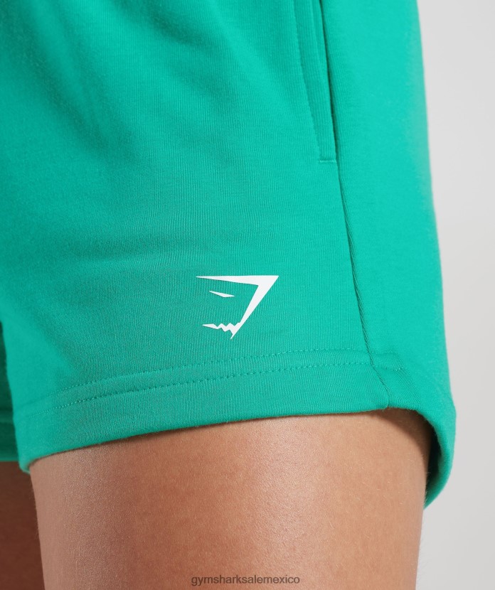 Gymshark pantalones cortos de durazno fuerte verde brillante mujer 04BZTL37 - Gymshark Sale