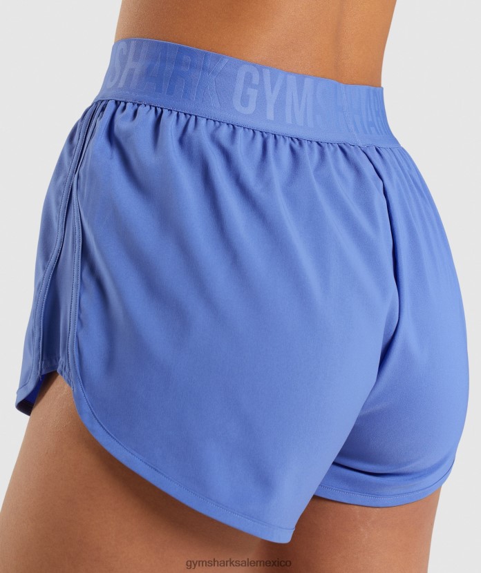 Gymshark pantalones cortos de entrenamiento holgados corte azul mujer 04BZTL84 - Gymshark Sale