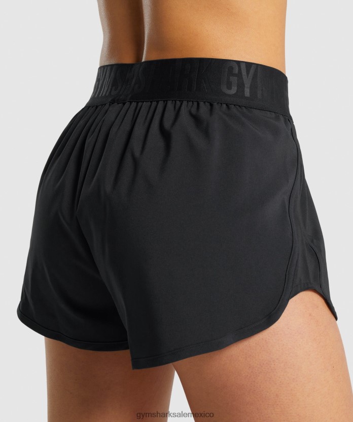 Gymshark pantalones cortos de entrenamiento holgados negro mujer 04BZTL6 - Gymshark Sale
