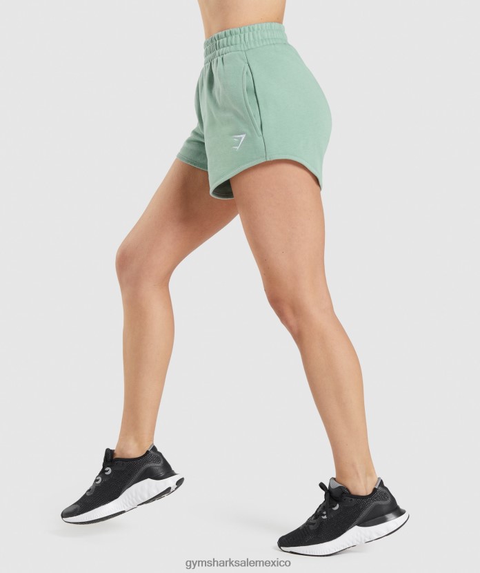 Gymshark pantalones cortos deportivos de entrenamiento azul maya mujer 04BZTL85 - Gymshark México