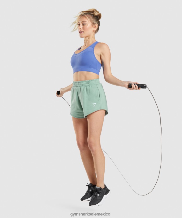 Gymshark pantalones cortos deportivos de entrenamiento azul maya mujer 04BZTL85 - Gymshark México