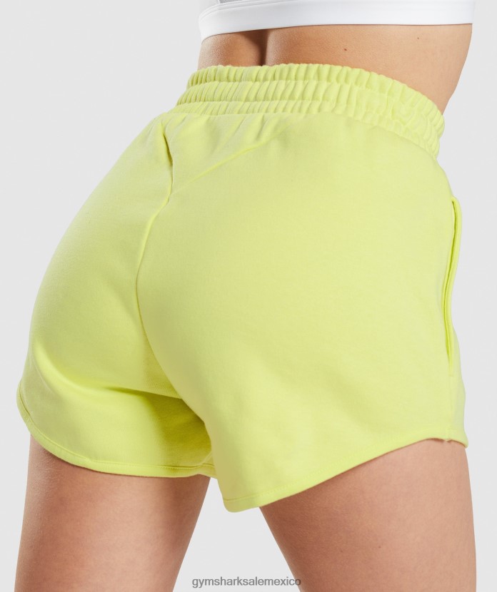 Gymshark pantalones cortos deportivos de entrenamiento luciérnaga verde mujer 04BZTL49 - Gymshark Sale
