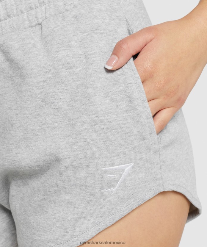 Gymshark pantalones cortos deportivos de entrenamiento marga gris claro mujer 04BZTL94 - Gymshark Sale