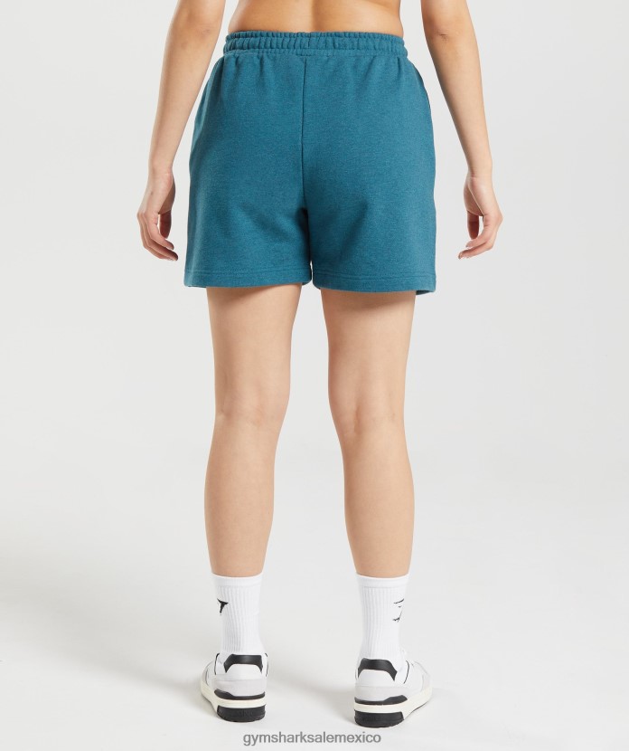 Gymshark pantalones cortos deportivos para el día de descanso marga azul acero mujer 04BZTL59 - Gymshark Sale