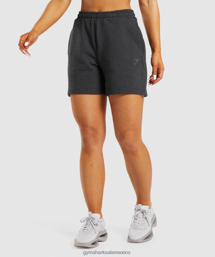 Gymshark pantalones cortos deportivos para el día de descanso marga de núcleo negro mujer 04BZTL57 - Gymshark Mujer