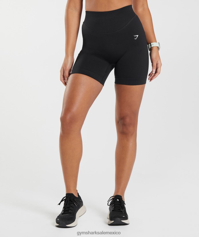 Gymshark pantalones cortos deportivos sin costuras negro mujer 04BZTL9 - Gymshark Mujer