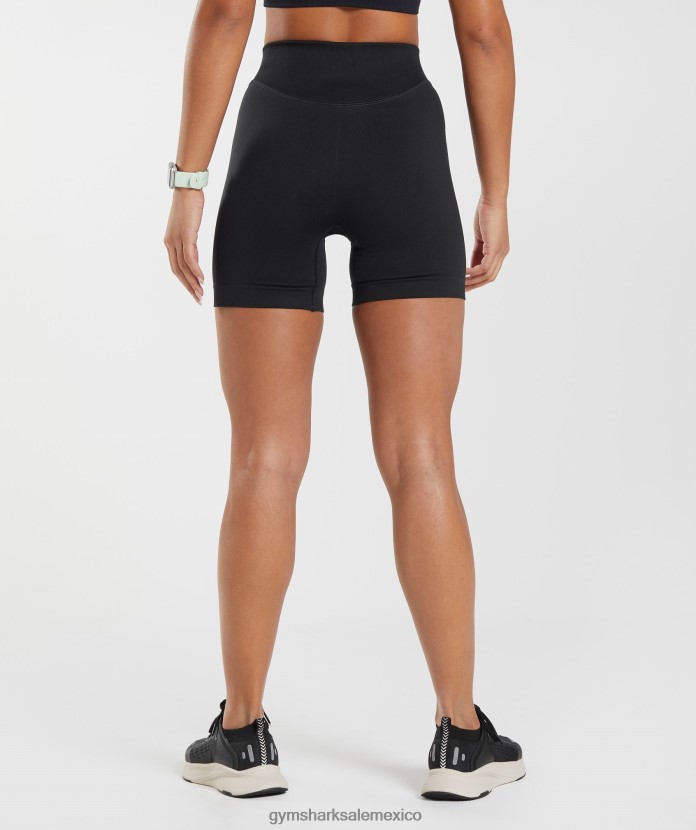 Gymshark pantalones cortos deportivos sin costuras negro mujer 04BZTL9 - Gymshark Mujer