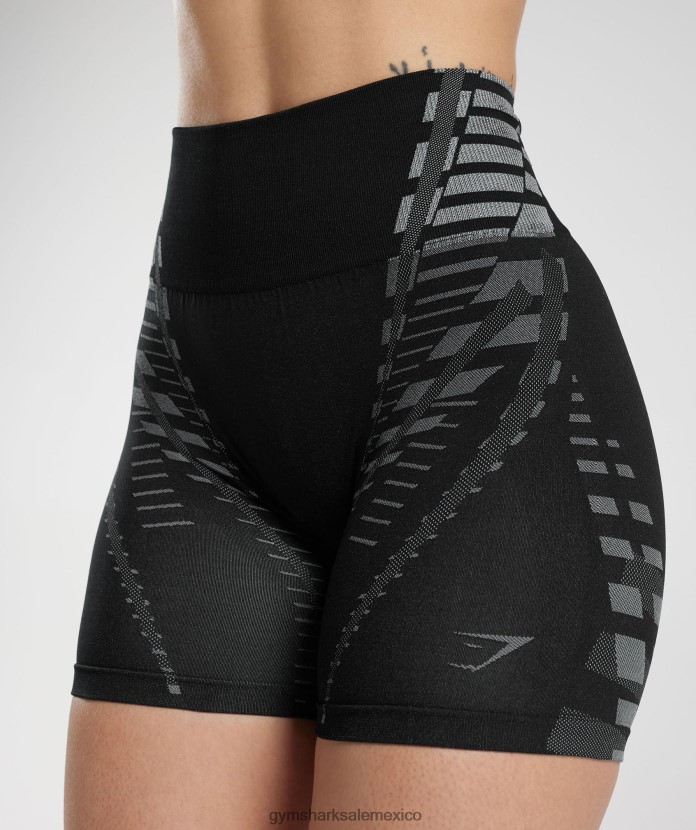 Gymshark pantalones cortos ilimitados negro/gris claro mujer 04BZTL105 - Gymshark México