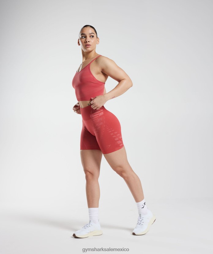Gymshark pantalones cortos ilimitados rojo secado al sol/rosa terracota mujer 04BZTL109 - Gymshark Sale