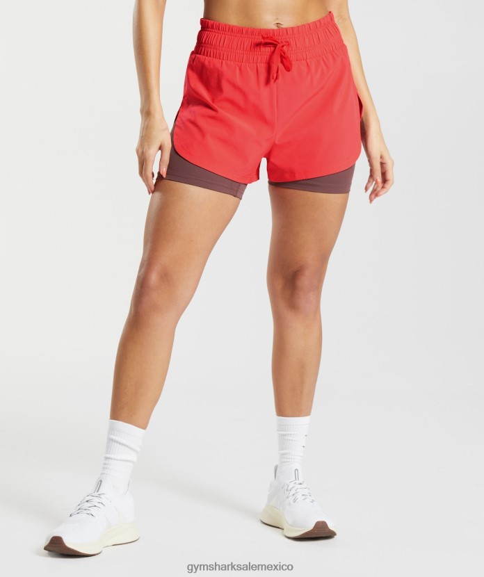 rosa fluo intenso/marrón magenta