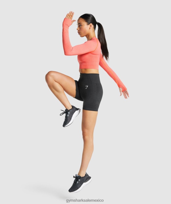 Gymshark pantalones cortos vitales sin costuras 2.0 marga negra mujer 04BZTL2 - Gymshark Hombre