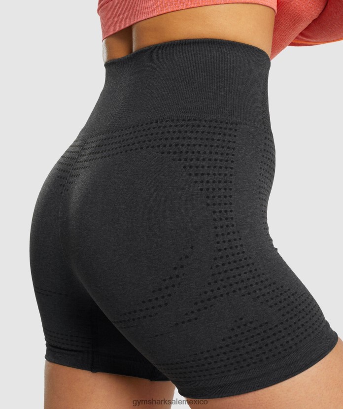 Gymshark pantalones cortos vitales sin costuras 2.0 marga negra mujer 04BZTL2 - Gymshark Hombre