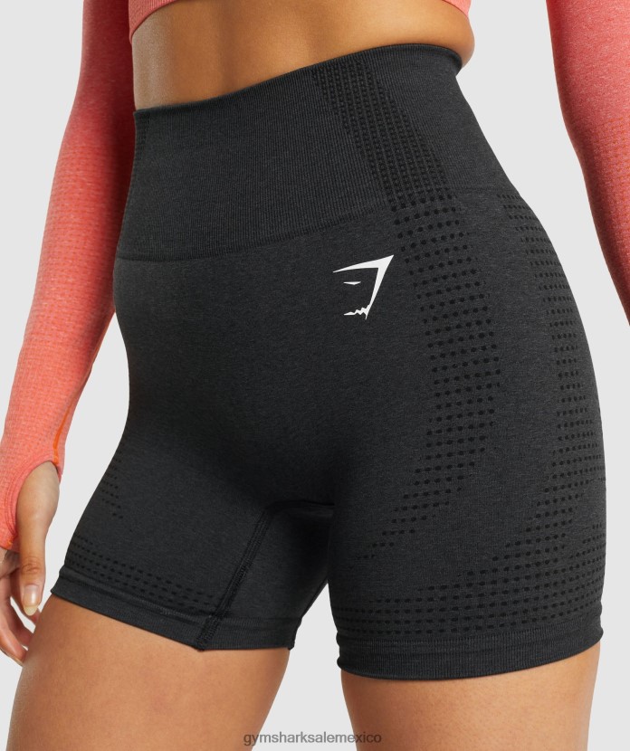 Gymshark pantalones cortos vitales sin costuras 2.0 marga negra mujer 04BZTL2 - Gymshark Hombre