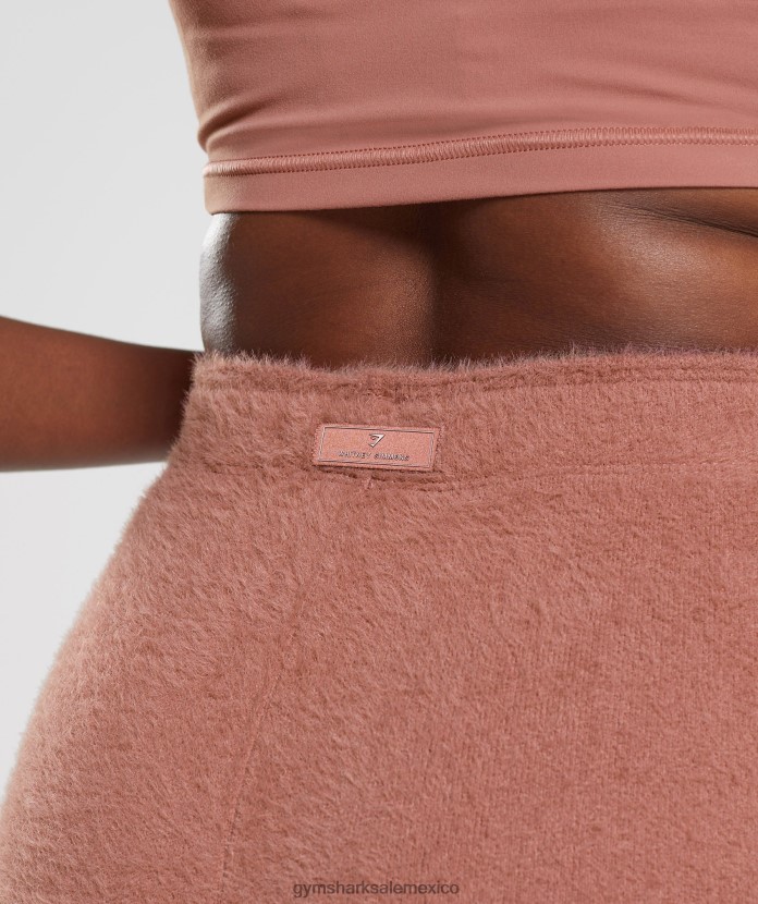 Gymshark shorts de punto con pestañas Whitney cañón rojo mujer 04BZTL99 - Gymshark Sale