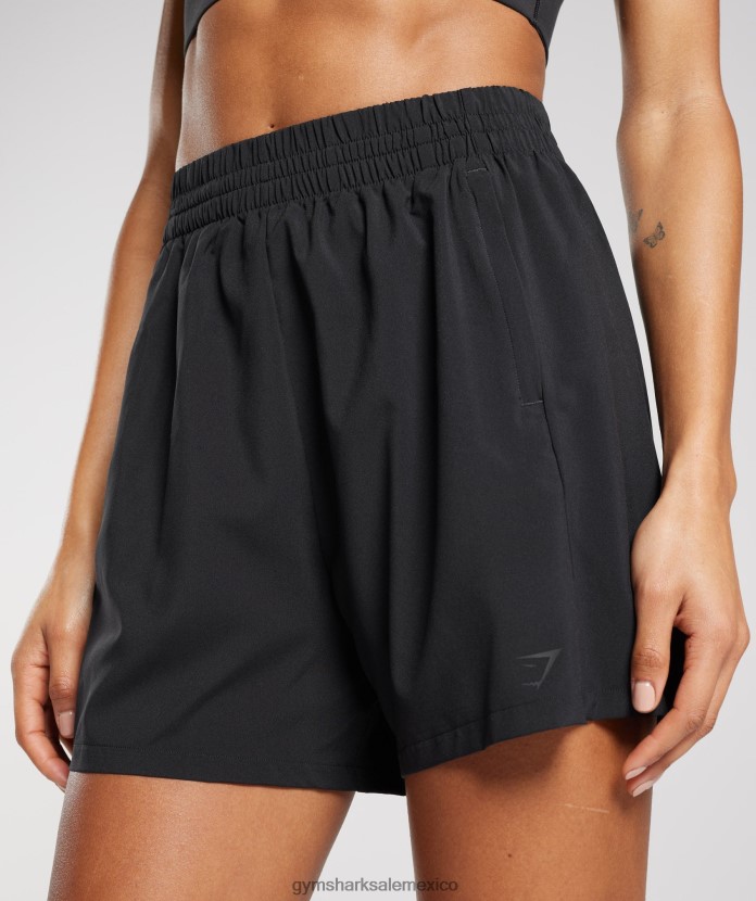 Gymshark shorts tejidos con bolsillos negro mujer 04BZTL43 - Gymshark Sale
