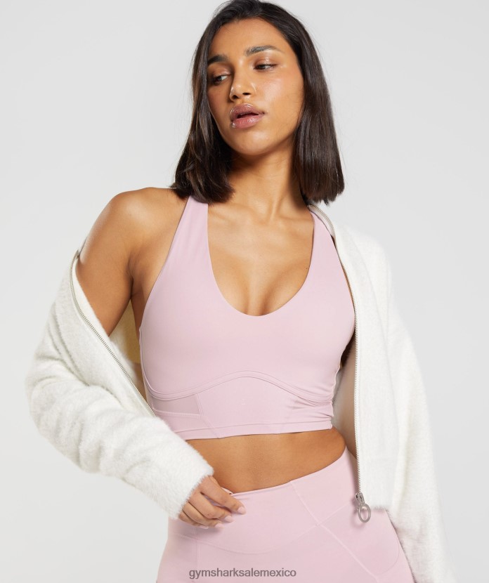 Gymshark chaqueta de punto con pestañas Whitney claraboya blanca mujer 04BZTL409 - Gymshark Mujer