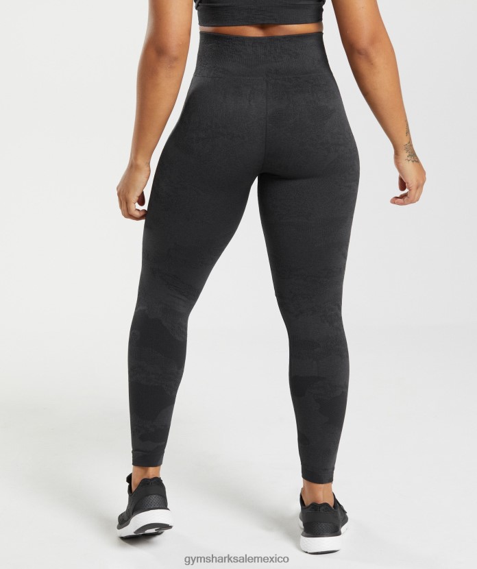 Gymshark adapt leggings de camuflaje sin costuras negro/gris ónix mujer 04BZTL301 - Gymshark Hombre