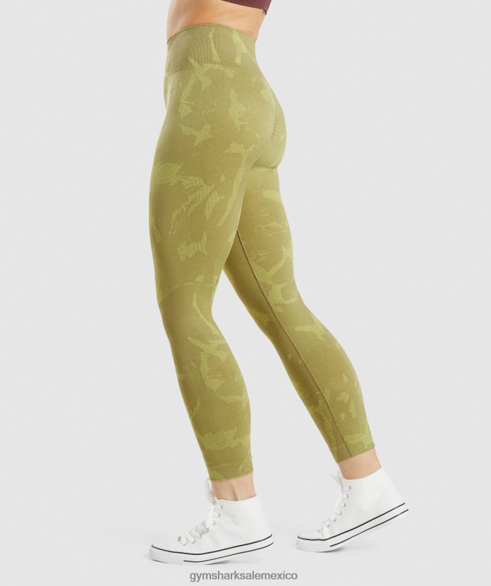 Gymshark adapt leggings de camuflaje sin costuras sabana | grifo verde mujer 04BZTL247 - Gymshark Hombre
