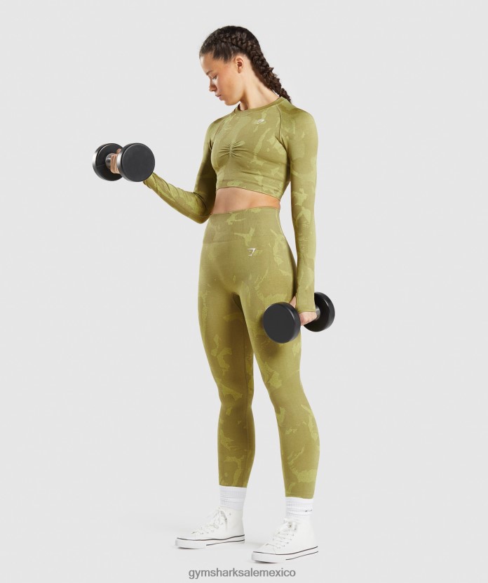 Gymshark adapt leggings de camuflaje sin costuras sabana | grifo verde mujer 04BZTL247 - Gymshark Hombre