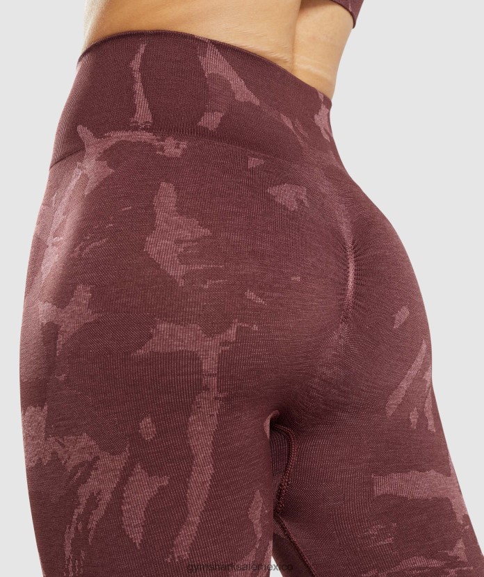Gymshark adapt leggings de camuflaje sin costuras sabana | marrón cereza mujer 04BZTL306 - Gymshark Hombre