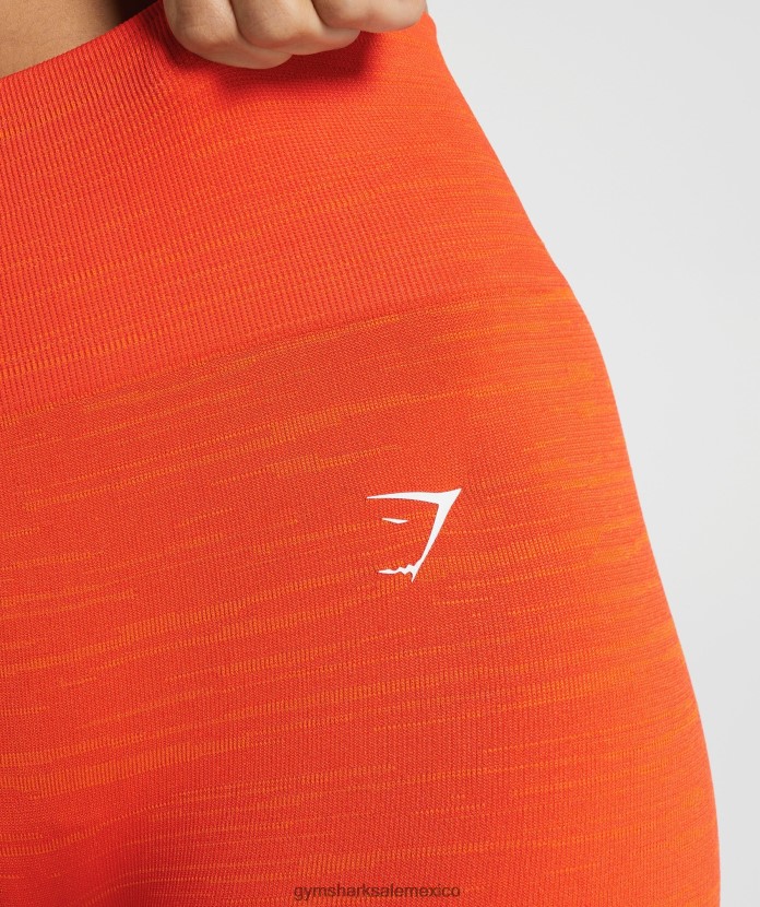 Gymshark adapt marl leggins sin costuras pimiento rojo/naranja picante mujer 04BZTL311 - Gymshark Hombre