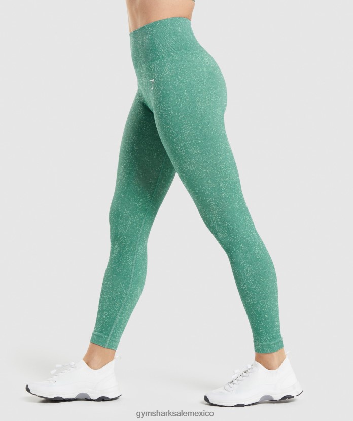 Gymshark adapt moteados leggings sin costuras minerales | verde alpino mujer 04BZTL322 - Gymshark Mujer