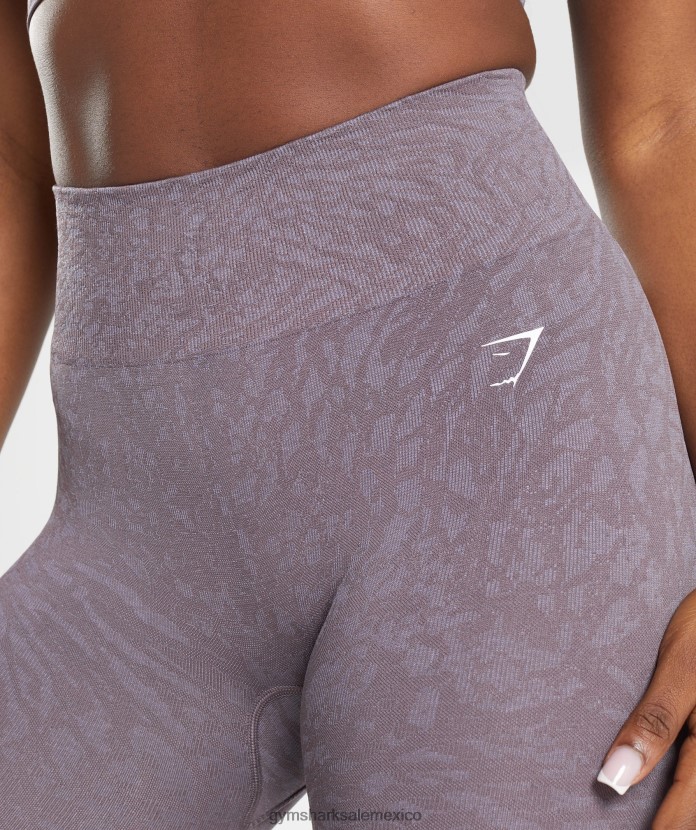 Gymshark adapta leggins sin costuras de animales salvaje | lila almizclera mujer 04BZTL315 - Gymshark México