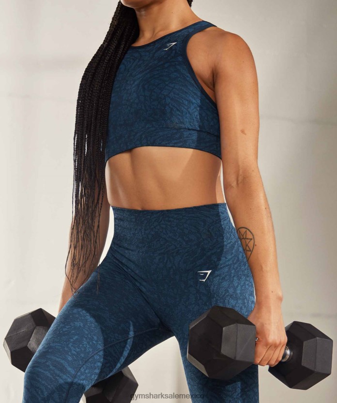 Gymshark adapta leggins sin costuras de animales salvaje | marina de guerra mujer 04BZTL316 - Gymshark Hombre