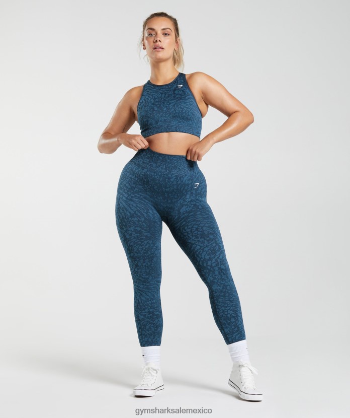 Gymshark adapta leggins sin costuras de animales salvaje | marina de guerra mujer 04BZTL316 - Gymshark Hombre
