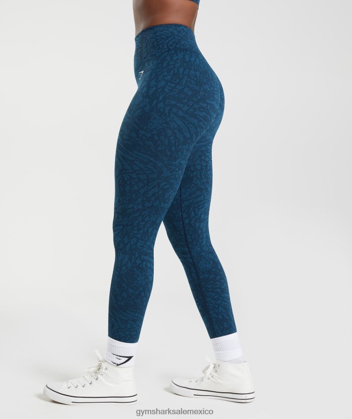 Gymshark adapta leggins sin costuras de animales salvaje | marina de guerra mujer 04BZTL316 - Gymshark Hombre