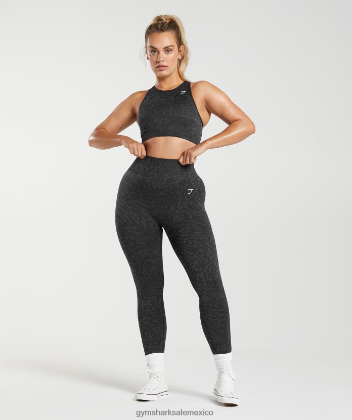 Gymshark adapta leggins sin costuras de animales salvaje | negro mujer 04BZTL258 - Gymshark Mexico