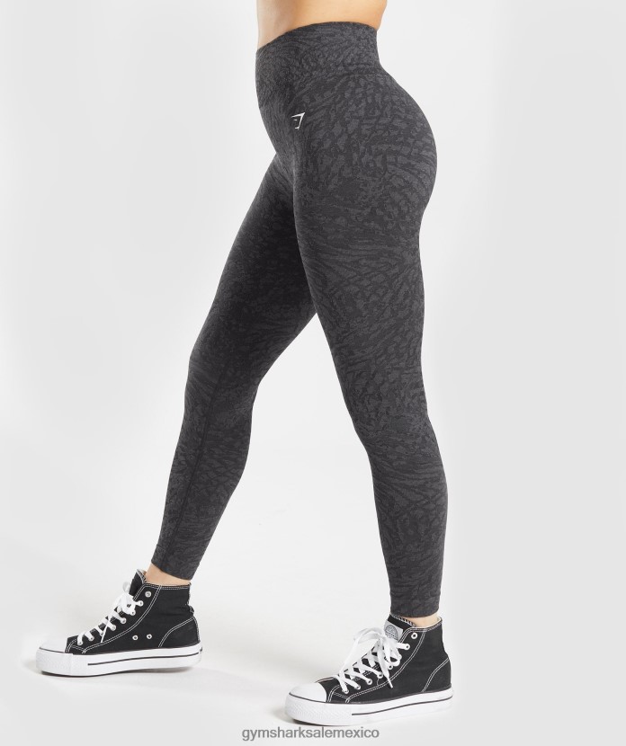 Gymshark adapta leggins sin costuras de animales salvaje | negro mujer 04BZTL258 - Gymshark Mexico