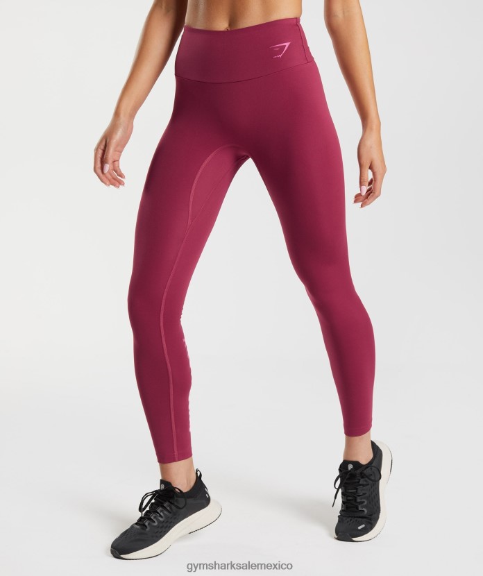 Gymshark fracción de gráficos legging grosella rosa mujer 04BZTL309 - Gymshark Sale