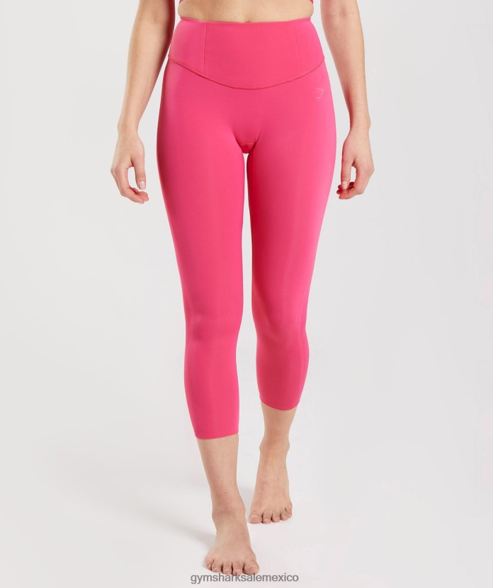 Gymshark leggings de estudio 7/8 rosa hibisco mujer 04BZTL290 - Gymshark Hombre