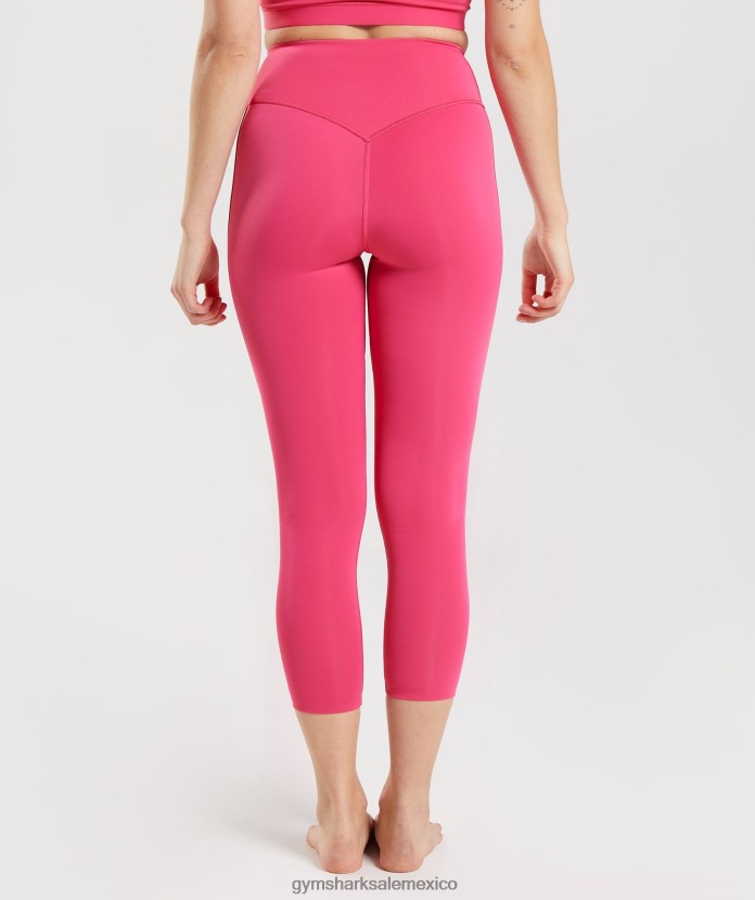 Gymshark leggings de estudio 7/8 rosa hibisco mujer 04BZTL290 - Gymshark Hombre