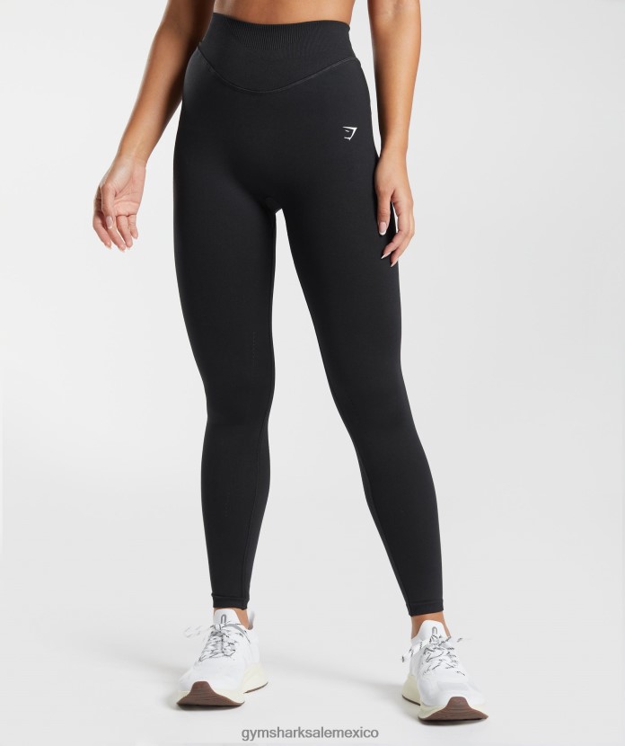 Gymshark leggings deportivos sin costuras negro mujer 04BZTL239 - Gymshark México