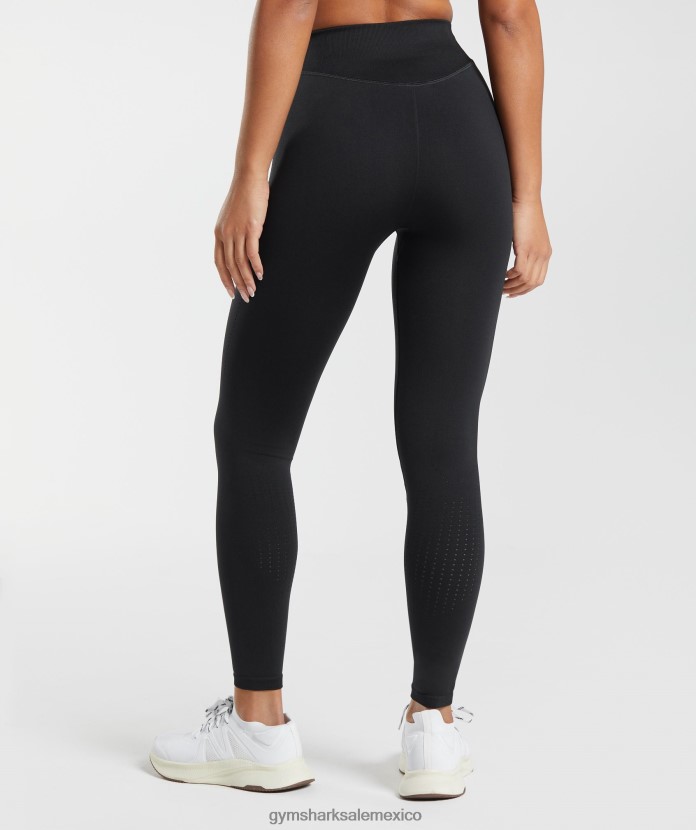 Gymshark leggings deportivos sin costuras negro mujer 04BZTL239 - Gymshark México