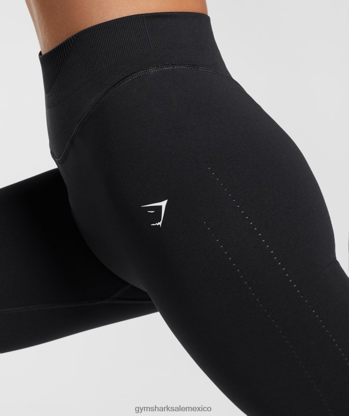 Gymshark leggings deportivos sin costuras negro mujer 04BZTL239 - Gymshark México