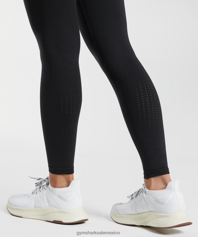 Gymshark leggings deportivos sin costuras negro mujer 04BZTL239 - Gymshark México