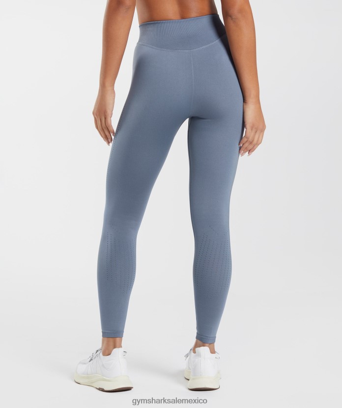 Gymshark leggings deportivos sin costuras noche azul mujer 04BZTL248 - Gymshark Mujer