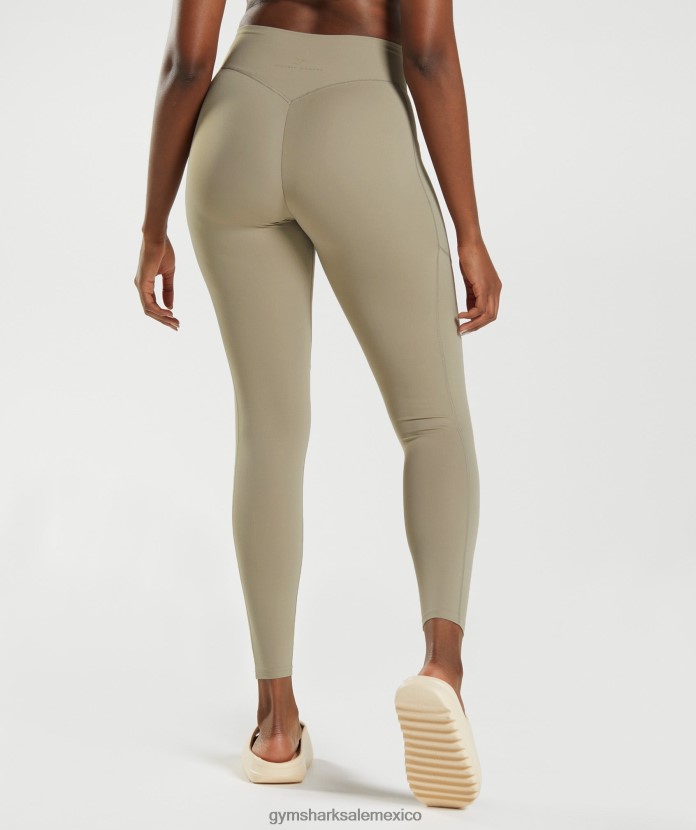 Gymshark leggins con bolsillo de uso diario Whitney cemento marrón mujer 04BZTL331 - Gymshark Hombre